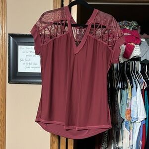 Daytrip maroon top. Very cute! Wore twice!